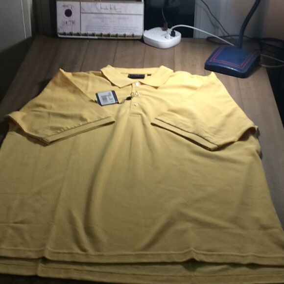 NWT Bobby Jones ⛳️ Players XL Polo New Sun 🌞 Yellow XL Green to Clubhouse 🍸 - Picture 7 of 17